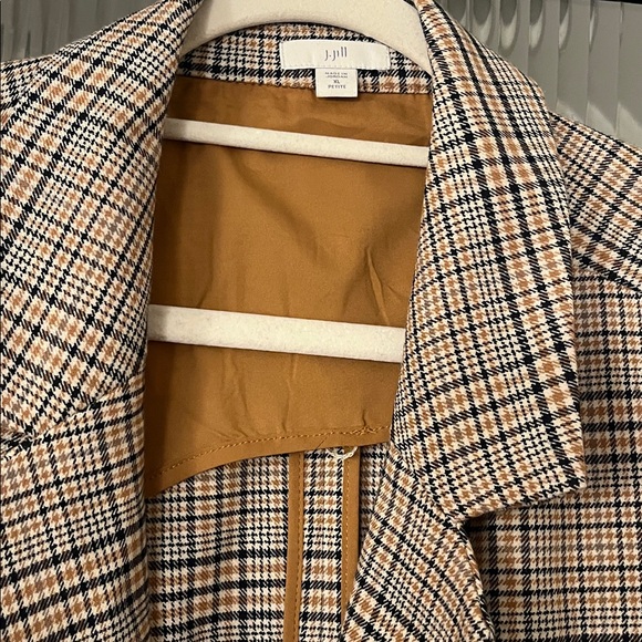 J. Jill Plaid Blazer - Brown and Tan - Picture 2 of 7